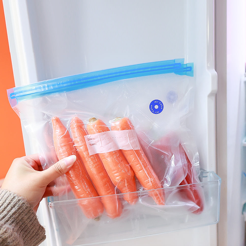 Vacuum Bags Set – 10 Reusable Sous Vide Storage Bags with Air Valve for Perfect Preservation!