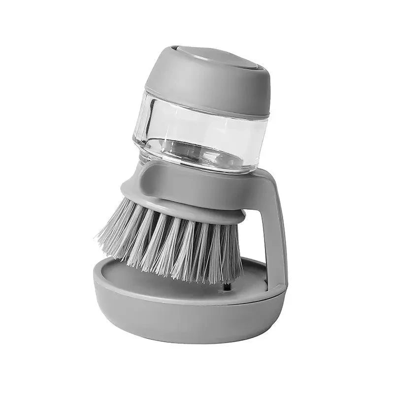 Dish Soap Dispenser Brush with Tray β All-in-One Kitchen Scrubber