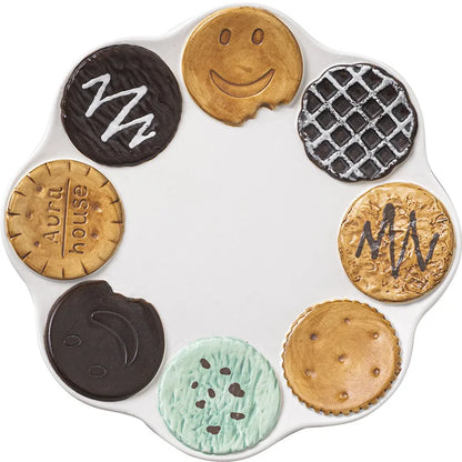 Creative Cookie Ceramic Mug & Dessert Plate Set: Cute & Fun for Tea Time!